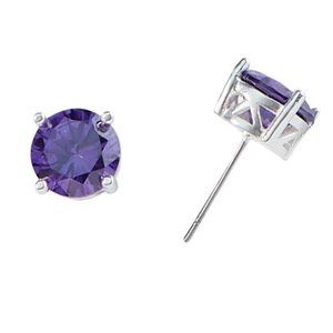 Park Lane Violet Purple Impression Stud Earrings NWT